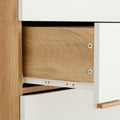 Drawer Dresser Cabinet Barcabinet, Buffet Sideboard Storage Cabinet, Buffet Server Console Tablestorge Cabinetsolid Solid Wood Handle Table Leg For Dining Roomliving Roomkitchenhallway Brown White 5 Or More Drawers White Oak Brown Primary Living Space