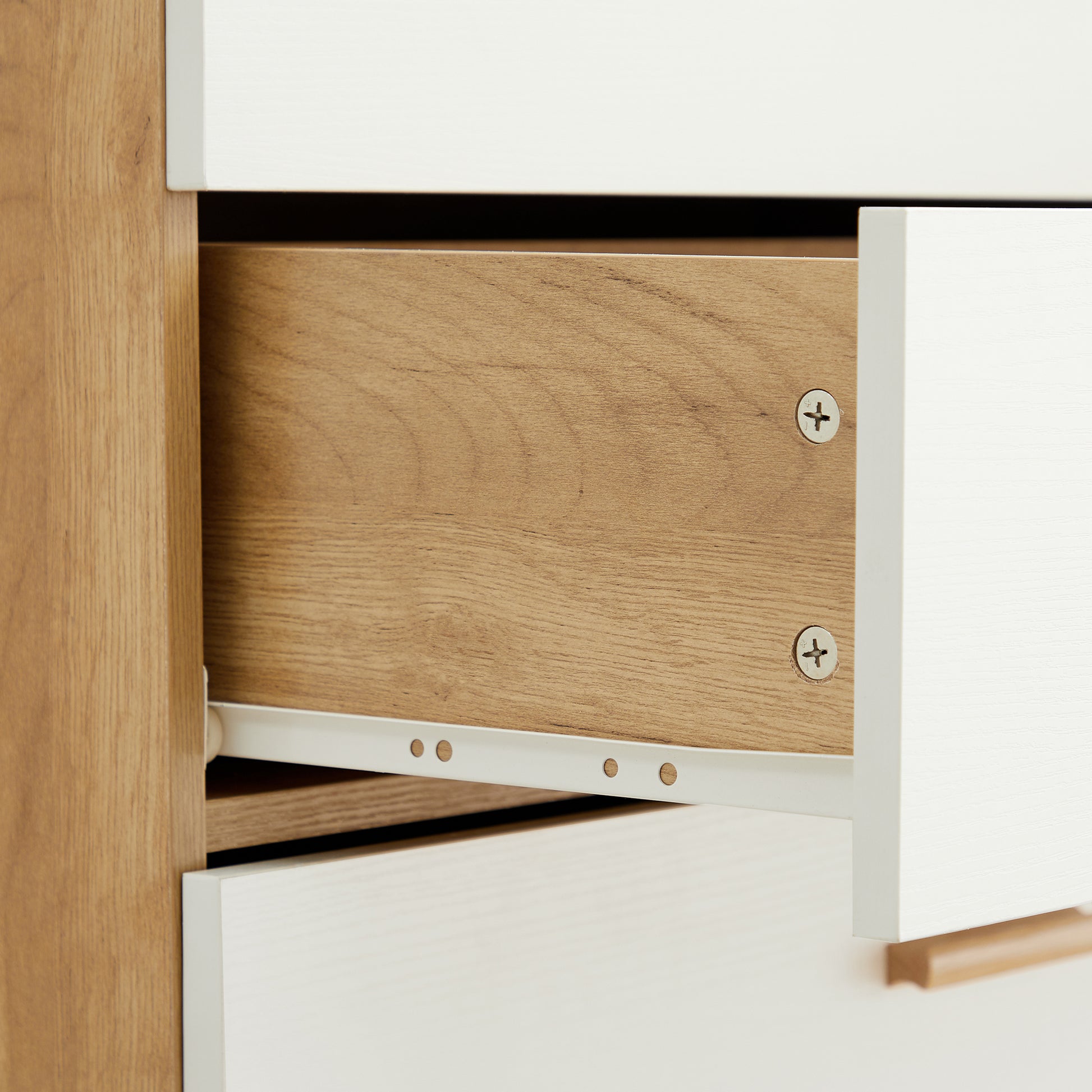Drawer Dresser Cabinet Barcabinet, Buffet Sideboard Storage Cabinet, Buffet Server Console Tablestorge Cabinetsolid Solid Wood Handle Table Leg For Dining Roomliving Roomkitchenhallway Brown White 5 Or More Drawers White Oak Brown Primary Living Space