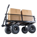 Wagon Cart Garden Cart Trucks Make It Easier To Transport Firewood Tc1840Bkg Black Metal