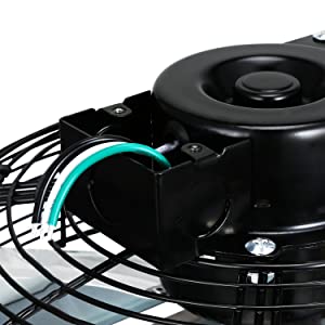 Ipower 16 Inch Shutter Exhaust Fan Aluminum,High Speed 1550Rpm, 1200 Cfm, 1 Pack, Silver Silver Aluminium