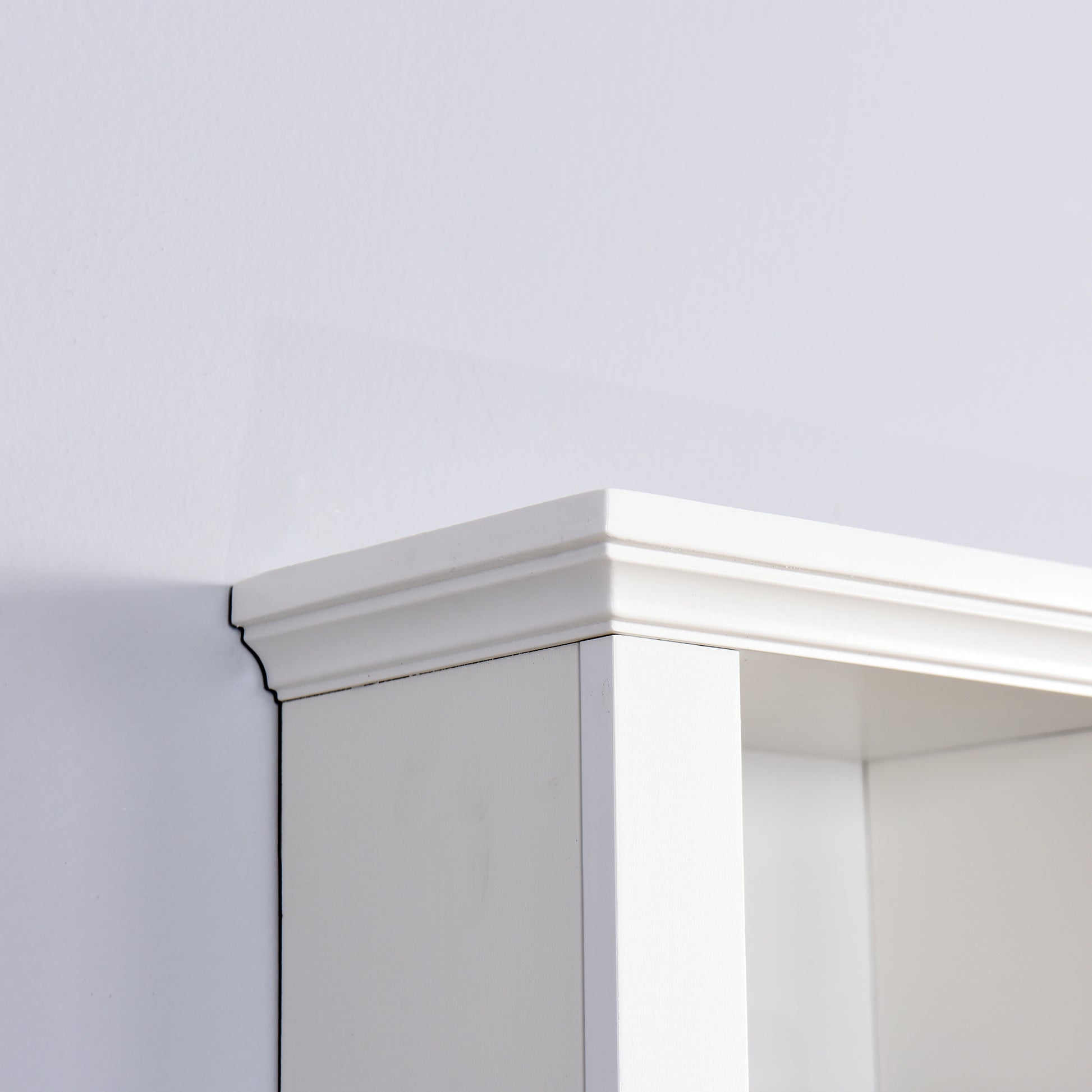 Bathroom Wooden Wall Cabinet With A Door 20.86X5.71X20 Inch White Mdf