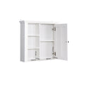 Bathroom Wooden Wall Cabinet With A Door 20.86X5.71X20 Inch White Mdf
