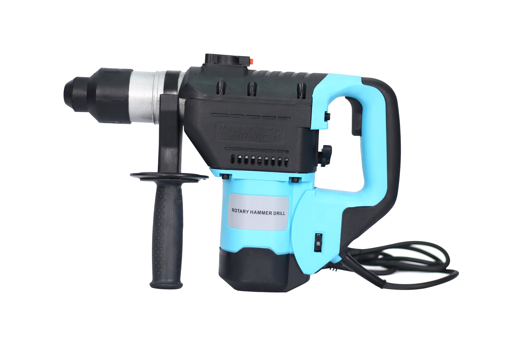 Rotary Hammer 1100W Blue Black 1 1 2" Sds Plus Rotary Hammer Drill 3 Functions Black Blue Metal