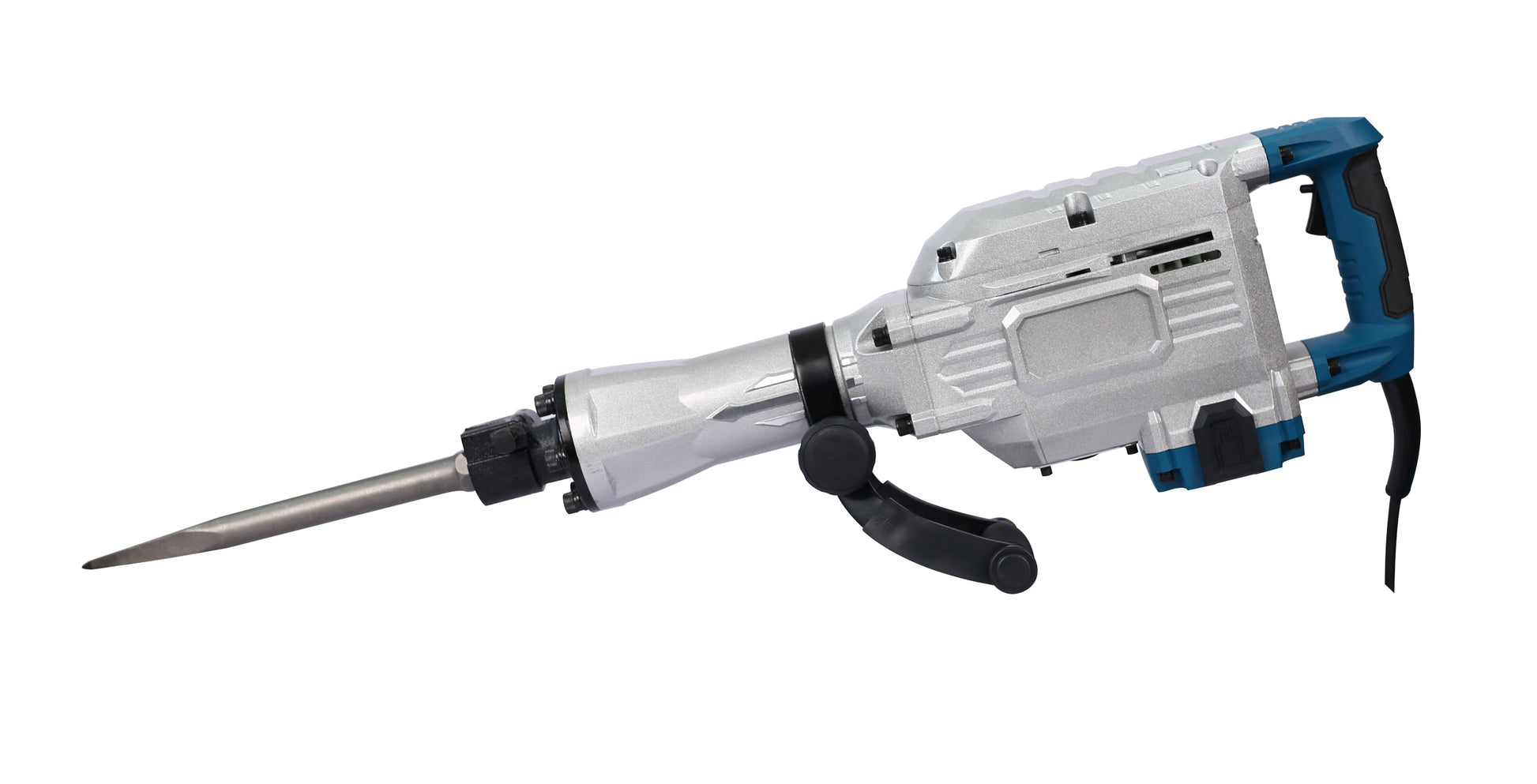 1700W 1850 Bpm Electric Demolition Jack Hammer 1 1 8 Inch Sds Hex Heavy Duty Concrete Pavement Breaker Drills Kit Silver Aluminium
