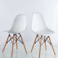Dining Room,Living Room Chair,Set Of 2,White White Plastic