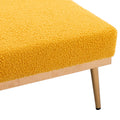 Coolmore Fashionable And Classic Style Chaise Lounge Chair Accent Chair For Living Room, Bedroom Mustard Teddy Mustard Teddy Foam Teddy