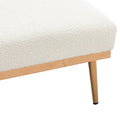 Coolmore Fashionable And Classic Style Chaise Lounge Chair Accent Chair For Living Room, Bedroom Teddy White White Teddy Foam Teddy