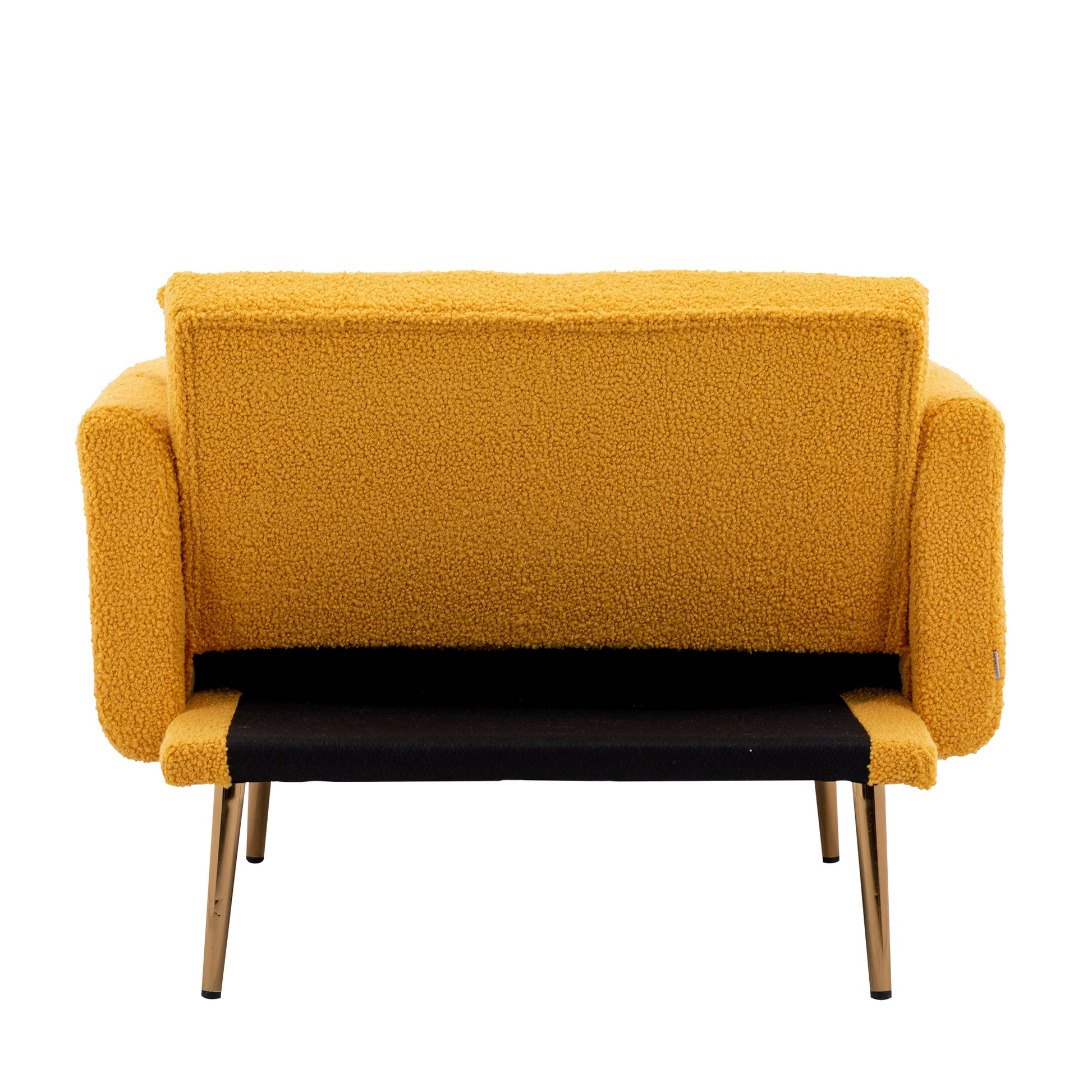 Coolmore Fashionable And Classic Style Chaise Lounge Chair Accent Chair For Living Room, Bedroom Mustard Teddy Mustard Teddy Foam Teddy