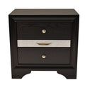 Matrix Traditional Style King 4 Pc Storage Bedroom Set Made With Wood In Black Box Spring Not Required King Black Wood 4 Piece Set Bedroom Bed Included,Dresser Included,Mirror Included,Nightstand Included Traditional Solid Wood Mdf Tufted Wood