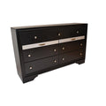 Matrix Traditional Style King 4 Pc Storage Bedroom Set Made With Wood In Black Box Spring Not Required King Black Wood 4 Piece Set Bedroom Bed Included,Dresser Included,Mirror Included,Nightstand Included Traditional Solid Wood Mdf Tufted Wood