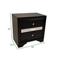 Matrix Traditional Style King 4 Pc Storage Bedroom Set Made With Wood In Black Box Spring Not Required King Black Wood 4 Piece Set Bedroom Bed Included,Dresser Included,Mirror Included,Nightstand Included Traditional Solid Wood Mdf Tufted Wood