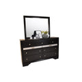 Matrix Traditional Style King 4 Pc Storage Bedroom Set Made With Wood In Black Box Spring Not Required King Black Wood 4 Piece Set Bedroom Bed Included,Dresser Included,Mirror Included,Nightstand Included Traditional Solid Wood Mdf Tufted Wood