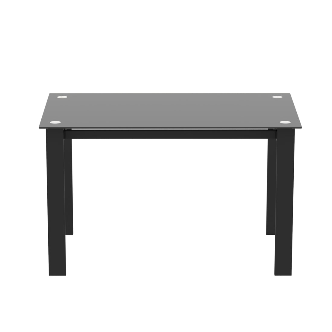 Dining Table, Safety And Easy To Clean,Multi Function Table For Dining And Living Room Black Glass