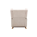 Coolmore Living Room Comfortable Rocking Chair Accent Chair Beige Polyester