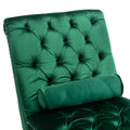 Coomoreleisure Concubine Sofa With Acrylic Feet Emerald Velvet
