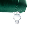 Coomoreleisure Concubine Sofa With Acrylic Feet Emerald Velvet