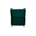 Coolmore Living Room Comfortable Rocking Chair Accent Chair Emerald Polyester