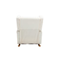 Coolmore Living Room Comfortable Rocking Chair Accent Chair White Teddy Polyester