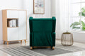 Coolmore Living Room Comfortable Rocking Chair Accent Chair Emerald Polyester