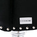 Coomoreleisure Concubine Sofa With Acrylic Feet Black Velvet