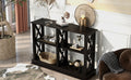 Console Table With 3 Tier Open Storage Spaces And 