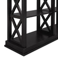 Console Table With 3 Tier Open Storage Spaces And 