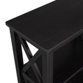 Console Table With 3 Tier Open Storage Spaces And 