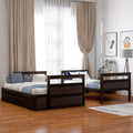 Twin Over Full Bunk Bed With Storage Espresso Old Sku :Lp000022Aap Twin Espresso Solid Wood