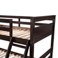 Twin Over Full Bunk Bed With Storage Espresso Old Sku :Lp000022Aap Twin Espresso Solid Wood