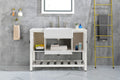 Solid Wood Bathroom Vanities Without Tops 48 In. W X 20 In. D X 33.60 In. Hbath Vanity In White With White Solid Wood