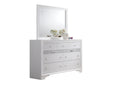 Matrix Traditional Style King 5Pc Storage Bedroom Set Made With Wood In White Box Spring Not Required King White Wood 5 Piece Set Bedroom Bed Included,Chest Included,Dresser Included,Mirror Included,Nightstand Included Traditional Solid Wood Mdf Tufted
