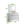 Matrix Traditional Style King 5Pc Storage Bedroom Set Made With Wood In White Box Spring Not Required King White Wood 5 Piece Set Bedroom Bed Included,Chest Included,Dresser Included,Mirror Included,Nightstand Included Traditional Solid Wood Mdf Tufted