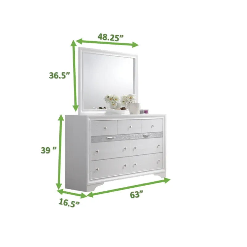 Matrix Traditional Style King 5Pc Storage Bedroom Set Made With Wood In White Box Spring Not Required King White Wood 5 Piece Set Bedroom Bed Included,Chest Included,Dresser Included,Mirror Included,Nightstand Included Traditional Solid Wood Mdf Tufted