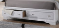 Matrix Traditional Style King 5Pc Storage Bedroom Set Made With Wood In White Box Spring Not Required King White Wood 5 Piece Set Bedroom Bed Included,Chest Included,Dresser Included,Mirror Included,Nightstand Included Traditional Solid Wood Mdf Tufted