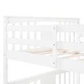 Full Over Full Bunk Bed With Drawers And Ladder For Bedroom, Guest Room Furniture White Old Sku :Lp000205Aak White Solid Wood