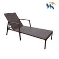 Outdoor Patio Lounge Chairs Rattan Wicker Patio Chaise Lounges Chair Brown Brown Metal