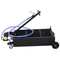 20 Gallon Low Profile Oil Drainer ,With Electric Pump Black Metal