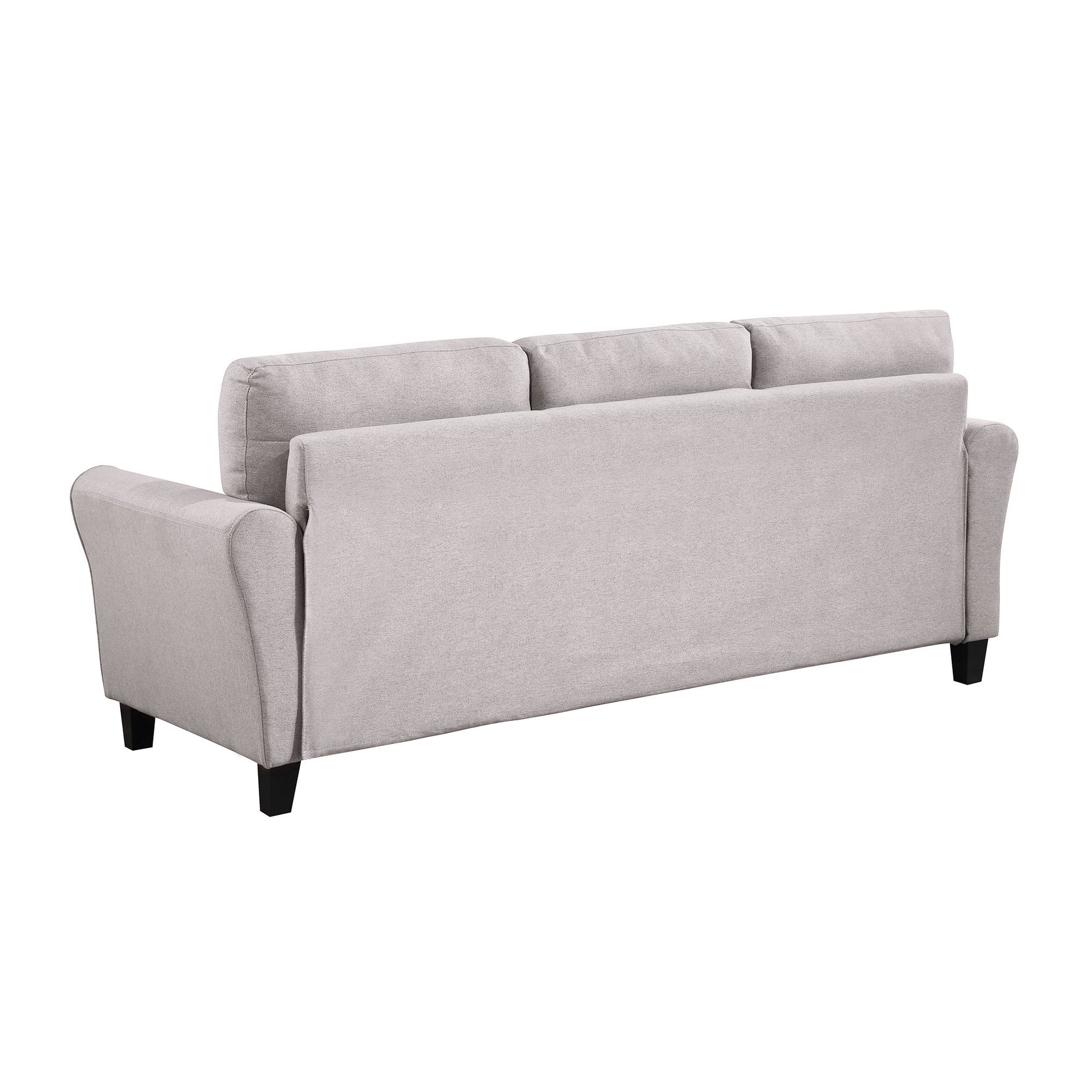 79.9" Modern Living Room Sofa Linen Upholstered Couch Furniture For Home Or Office ,Light Grey, 3 Seat,Old Sku:Wf288519Aar Light Grey Foam Linen 3 Seat