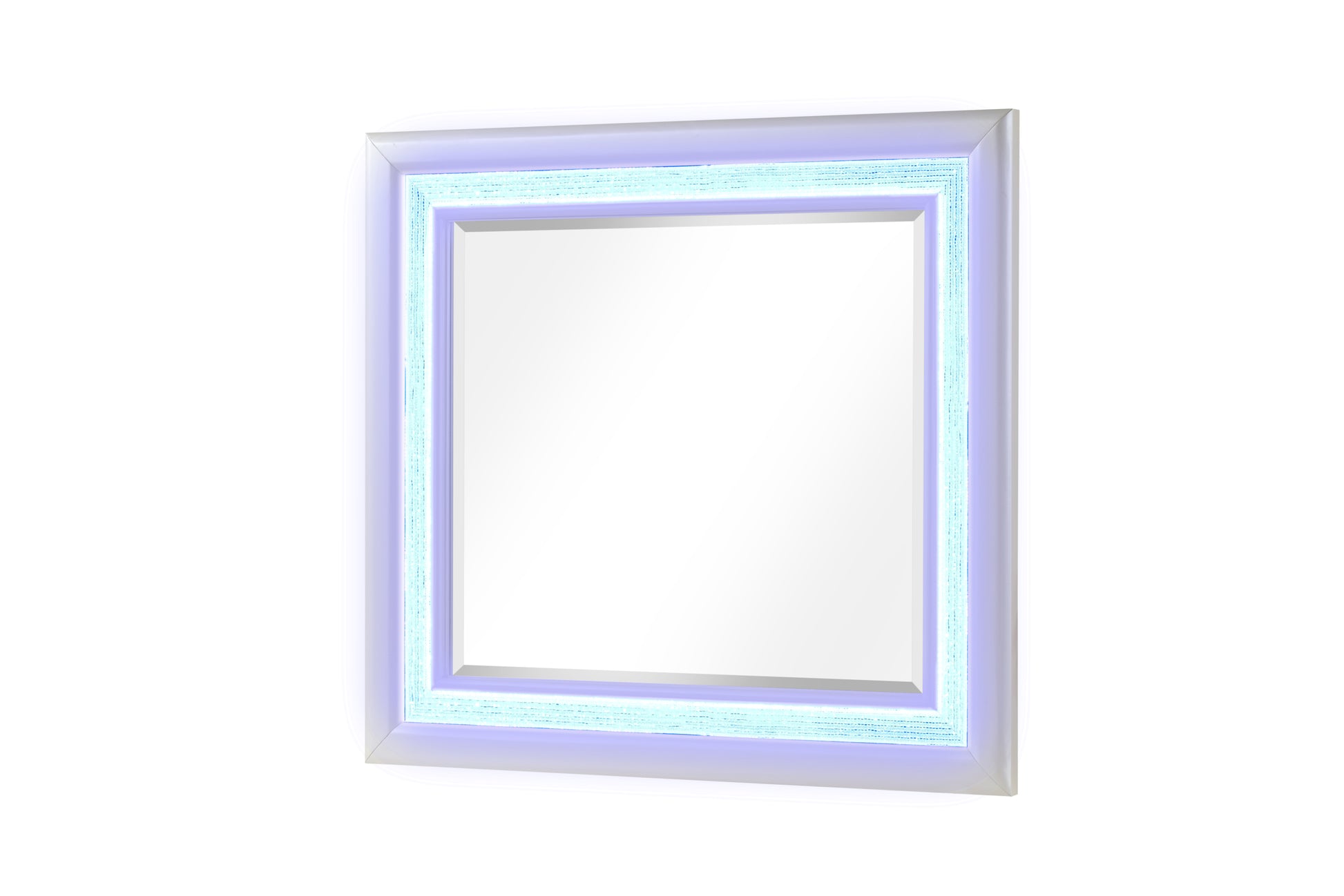 Passion Queen 4 Pc Led Bedroom Set Made With Wood In Milky White Box Spring Not Required Queen White Wood 4 Piece Set Bedroom Bed Included,Dresser Included,Mirror Included,Nightstand Included Contemporary,Modern Solid Wood Mdf Built In Lighting Wood