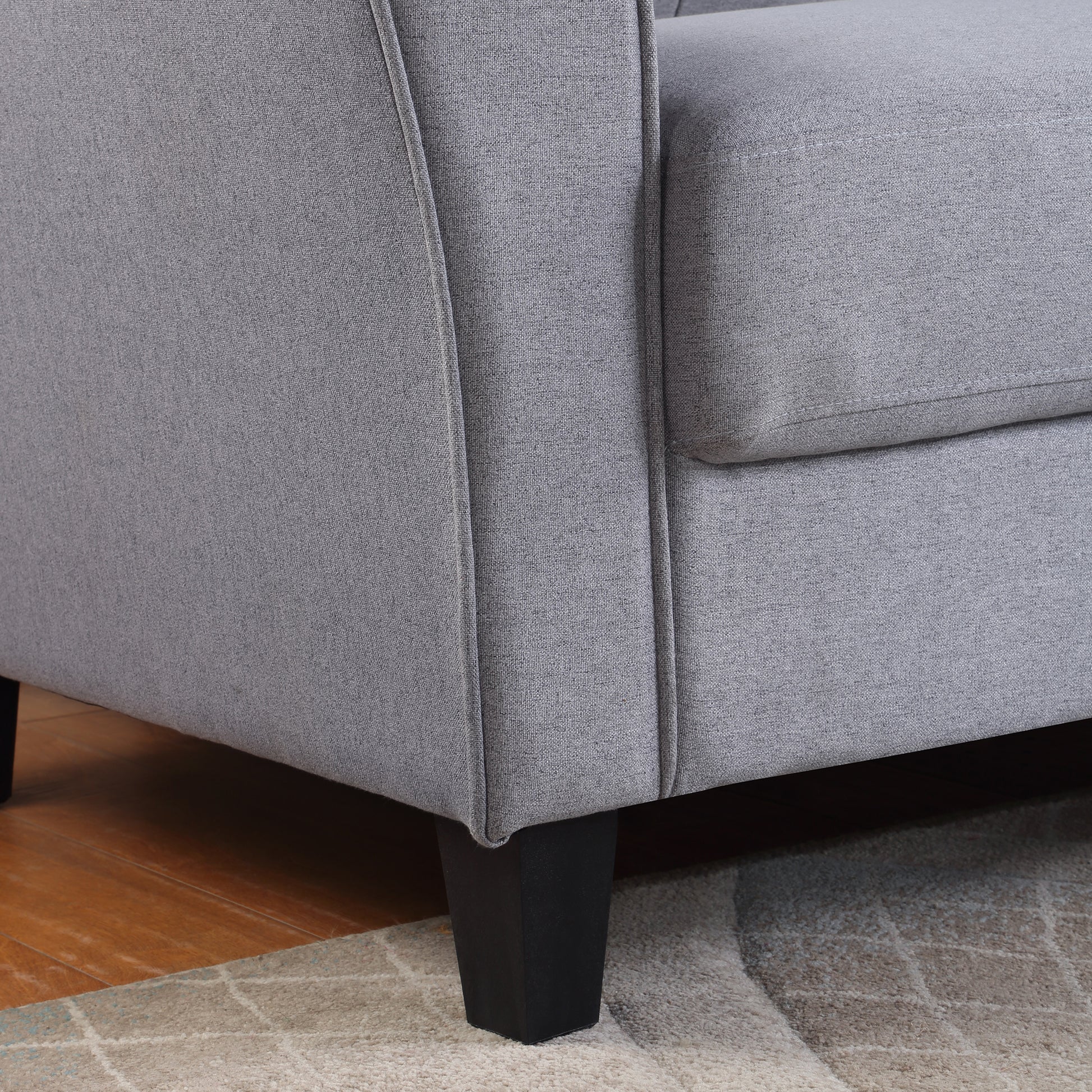 Modern Living Room Sofa Set Linen Upholstered Couch Furniture For Home Or Office ,Light Grey Blue, 1 2 3 Seat,Old Sku:Sg000373Aaa Light Grey Blue Foam Linen 6 Seat