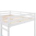 Loft Bed With Slide, Multifunctional Design, Full White Old Sku :Wf281157Aak White Solid Wood