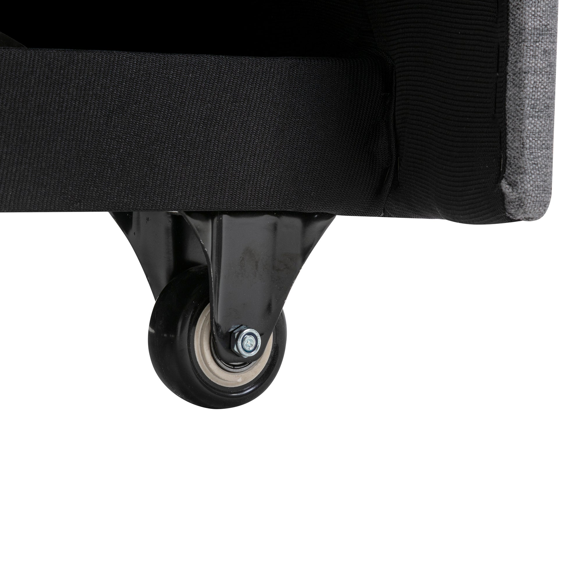 Upholstery Sleeper Sectional Sofa With Double Storage Spaces, 2 Tossing Cushions, Grey Grey Linen