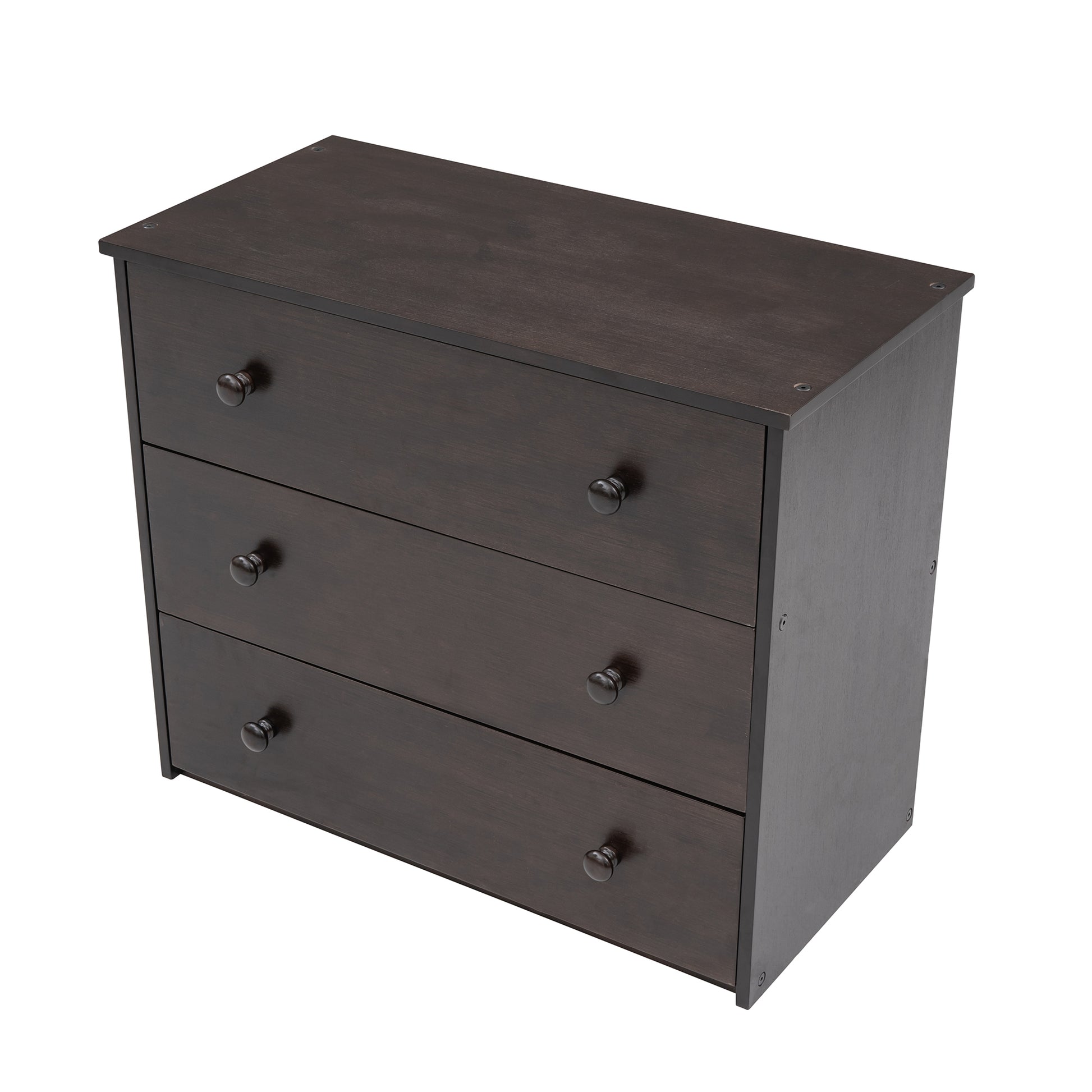 Low Study Twin Loft Bed With Cabinet And Rolling Portable Desk Espresso Old Sku :Lp000113Aap Espresso Solid Wood