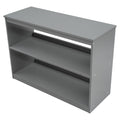 Low Study Twin Loft Bed With Cabinet And Rolling Portable Desk Gray Old Sku :Lp000113Aae Gray Solid Wood