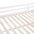 Full Size Loft Bed Wood Bed With Slide, Stair And Chalkboard,White Old Sku:Wf282116Aak White Solid Wood