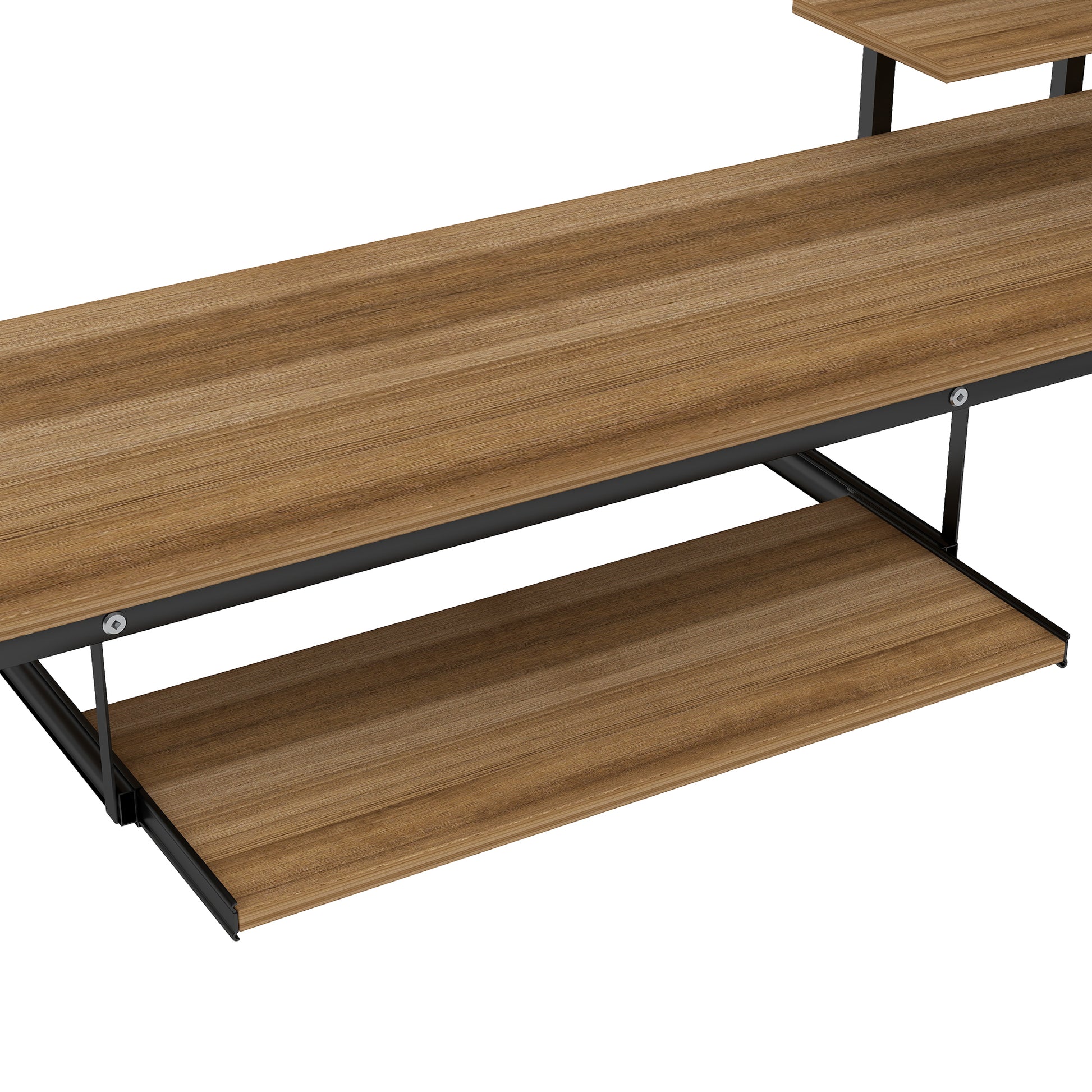 Loft Bed With Desk And Shelfspace Saving Design,Twin Old Sku:Mf193081Aab Black Metal