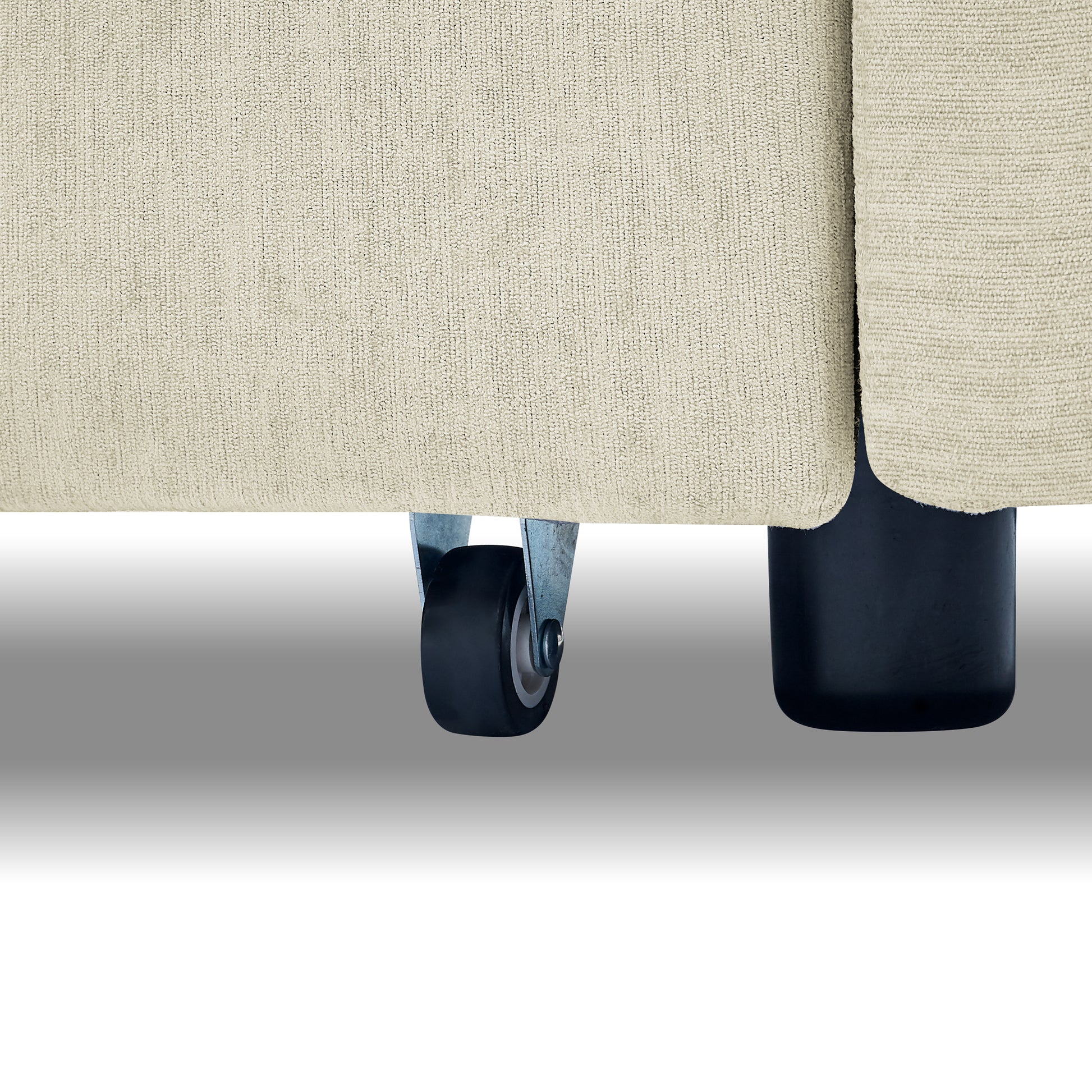 Loveseats Sofa Bed With Pull Out Bed,Adjsutable Back And Two Arm Pocket,Beige 54.5"X33"X31.5" Beige Velvet