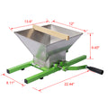 7L Manual Juicer Grinder,Portable Fruit Scratter Green Steel