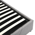 Queen Size Upholstered Platform Bed With A Hydraulic Storage System Gray Gray Upholstered