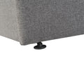 Full Size Upholstered Platform Bed With A Hydraulic Storage System Gray Gray Upholstered